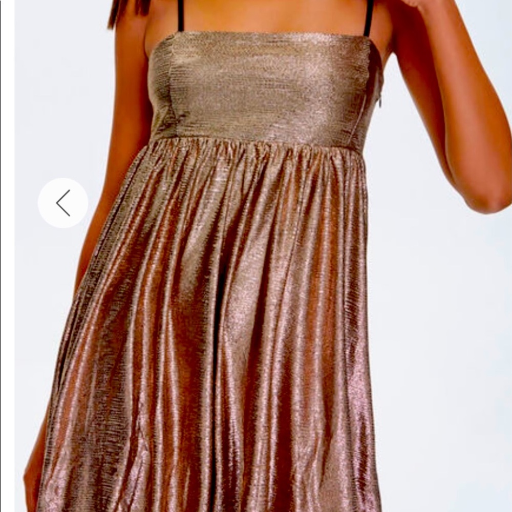 Gold metallic dress